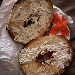 Dunkin' - Bagel with worlds smallest amount of Cream Cheese