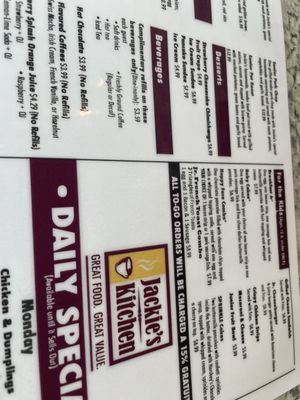 Menu photo 2 Jackie's Kitchen Houston, TX Menu photo 2 Jackie's Kitchen Houston, TX