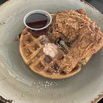 Melba's Restaurant - Chicken & Eggnog Waffle dark meat - Southern Near Me - New York, New York