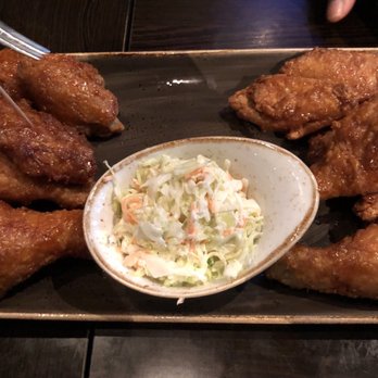Bonchon Central Park - Medium Fried Chicken Combo - half spicy half soy garlic - Korean Near Me - Denver, Colorado Bonchon Central Park - Medium Fried Chicken Combo - half spicy half soy garlic - Korean Near Me - Denver, Colorado