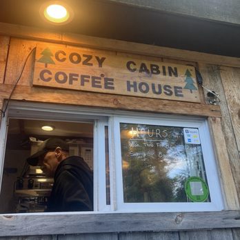 Cozy Cabin Coffee House - Front of the shack - Coffee & Tea Near Me - Brohman, Michigan Cozy Cabin Coffee House - Front of the shack - Coffee & Tea Near Me - Brohman, Michigan