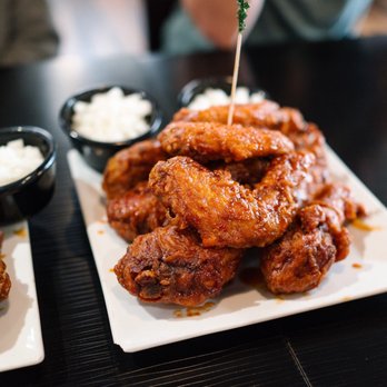Bonchon Newark - Half Spicy and Half Soy Garlic - Korean Near Me - Newark, California