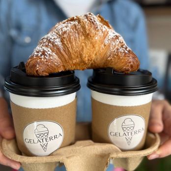 Gelaterra - Vanilla Latte and Apricot Croissant - Coffee & Tea Near Me - Staten Island, New York Gelaterra - Vanilla Latte and Apricot Croissant - Coffee & Tea Near Me - Staten Island, New York