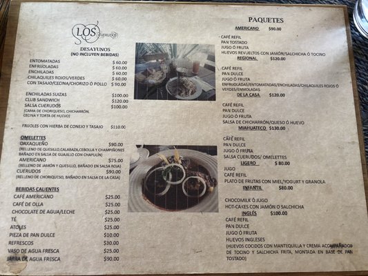 Menu photo 1 Los Cuerudos Oaxaca, OAX