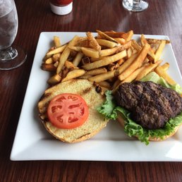 Burger and fries Burger and fries
