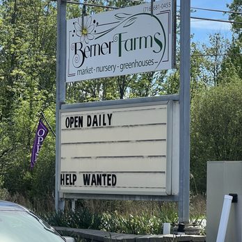 Berner Farms - Signage - Nurseries & Gardening Near Me - Elma, New York Berner Farms - Signage - Nurseries & Gardening Near Me - Elma, New York
