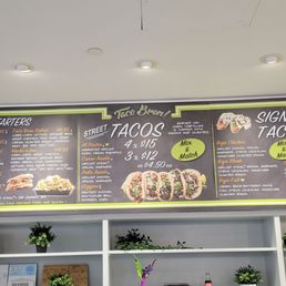 The menu