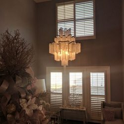Morrell Electric - Custom chandelier install in Murrieta California