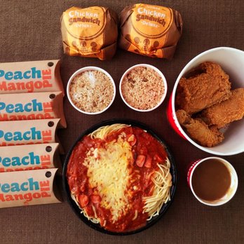 Jollibee - Bucket treat B+ 2 extra peach mango pie + 2 adobo rice + 2 chicken sandwich deluxe - Fast Food Near Me - Edison, New Jersey Jollibee - Bucket treat B+ 2 extra peach mango pie + 2 adobo rice + 2 chicken sandwich deluxe - Fast Food Near Me - Edison, New Jersey