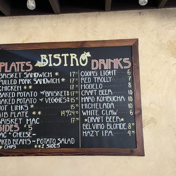 Bel Vino Winery - Bistro menu 10-2024 - Wine Tasting Room Near Me - Temecula, California