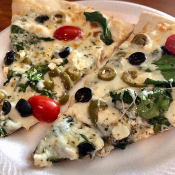 Sami's Brick Oven Pizzeria - White pie, olives, spinach, etc. - Pizza Near Me - Murfreesboro, Tennessee Sami's Brick Oven Pizzeria - White pie, olives, spinach, etc. - Pizza Near Me - Murfreesboro, Tennessee