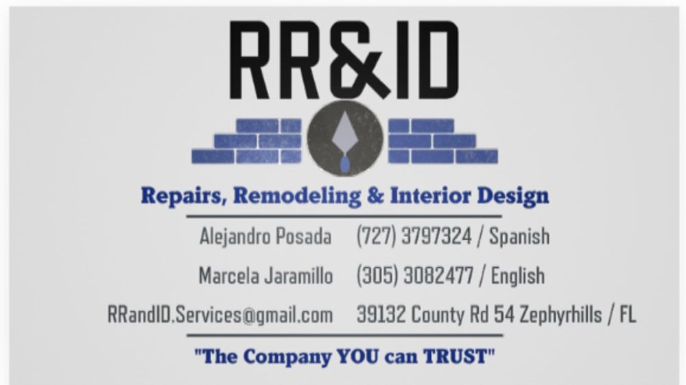 RR&ID REPAIRS, REMODELING, & INTERIOR DESIGN 39132 County Rd 54