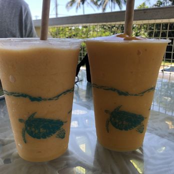 What's Shakin' - Mango tango on the left and papaya paradise on the right - Breakfast & Brunch Near Me - Pepeekeo, Hawaii What's Shakin' - Mango tango on the left and papaya paradise on the right - Breakfast & Brunch Near Me - Pepeekeo, Hawaii