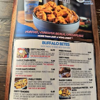 The Dirty Buffalo - Menu - Chicken Wings Near Me - Norfolk, Virginia The Dirty Buffalo - Menu - Chicken Wings Near Me - Norfolk, Virginia