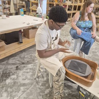 Grit Ceramics Studio - Baby boy and Alana(great instructor) - Paint-Your-Own Pottery Near Me - Atlanta, Georgia Grit Ceramics Studio - Baby boy and Alana(great instructor) - Paint-Your-Own Pottery Near Me - Atlanta, Georgia