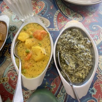 Simi's India Cuisine - Vegetable curry & saag paneer - Indian Near Me - San Antonio, Texas