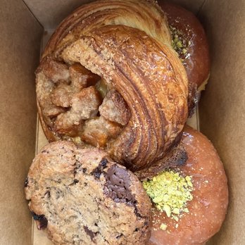 Little Flower - Firni Donut, caramel apple Danish, chocolate cherry cookie - Coffee & Tea Near Me - Astoria, New York Little Flower - Firni Donut, caramel apple Danish, chocolate cherry cookie - Coffee & Tea Near Me - Astoria, New York