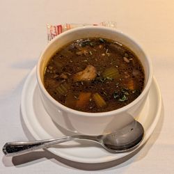Rae and Jerry's Steak House - Beef barley soup