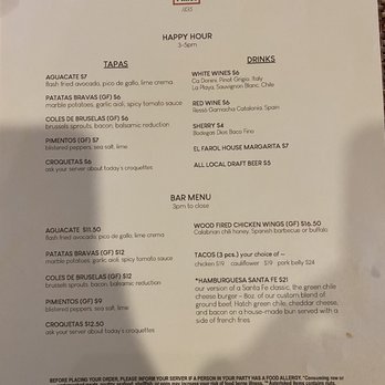 El Farol Restaurant - Menu - Spanish Near Me - Santa Fe, New Mexico El Farol Restaurant - Menu - Spanish Near Me - Santa Fe, New Mexico