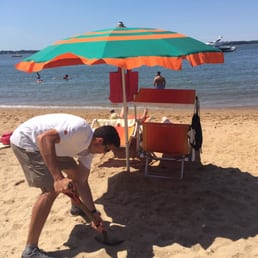 Joe M working hard at Sunset Beach Joe M working hard at Sunset Beach