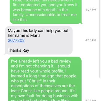 Celestials Cleaning - Texts he sent after hanging up on me - Home Cleaning Near Me - Albuquerque, New Mexico