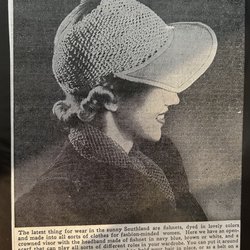 Highland House Museum - Fishnet hat