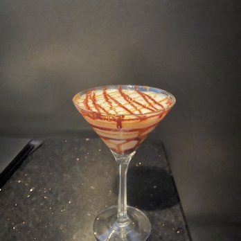 The Stuffed Olive - a dessert in a martini glass - Tapas Bars Near Me - Des Moines, Iowa
