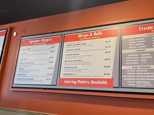 Menu photo 1 Gino's Burgers & Chicken Towson, MD