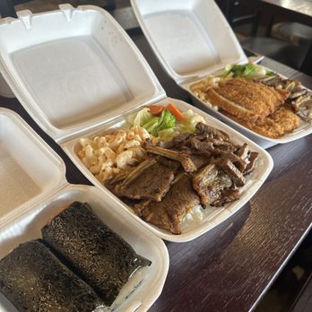 Char'N Grill - Got a few things off the menu! 9. Spam Musubi H8. BBQ Beef and Katsu Chicken plate. - Barbeque Near Me - Riverside, California Char'N Grill - Got a few things off the menu! 9. Spam Musubi H8. BBQ Beef and Katsu Chicken plate. - Barbeque Near Me - Riverside, California