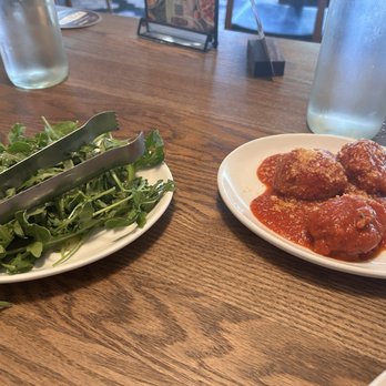 Delucca Gaucho Pizza & Wine Fort Worth - Alliance Town Center - Arugula Salad With Honey Lemon Vinaigrette & Wagyu Meatballs - Pizza Near Me - Fort Worth, Texas Delucca Gaucho Pizza & Wine Fort Worth - Alliance Town Center - Arugula Salad With Honey Lemon Vinaigrette & Wagyu Meatballs - Pizza Near Me - Fort Worth, Texas