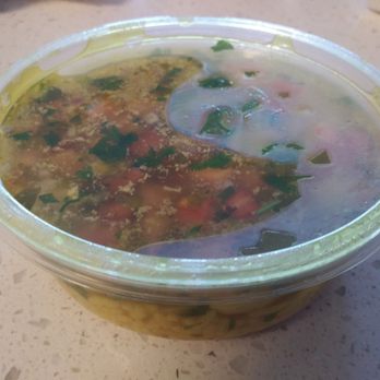E B Latin Bistro - Size small Chicken Soup. Very small serving for $4 and it was tasty but I have had way better with more veggies and bigger cup for price. - Cuban Near Me - Plano, Texas