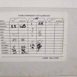 SmartCentres Winnipeg West - Emergency exit alarm test