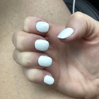 Koi Nail Spa - Acrylic fill with white gel polish - Nail Salons Near Me - Sanford, Florida Koi Nail Spa - Acrylic fill with white gel polish - Nail Salons Near Me - Sanford, Florida