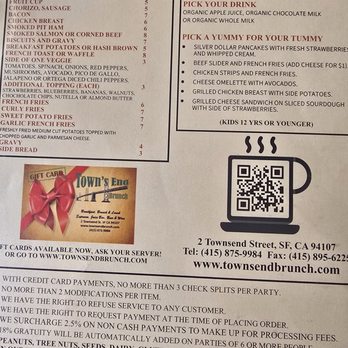 Town's End Brunch - Menu - Breakfast & Brunch Near Me - San Francisco, California Town's End Brunch - Menu - Breakfast & Brunch Near Me - San Francisco, California