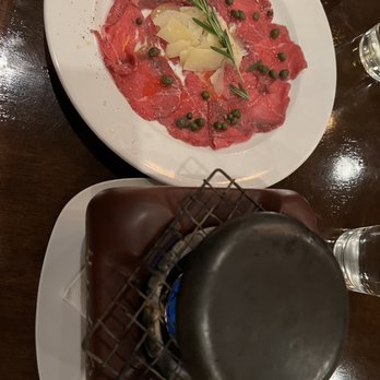 Cobalt Grille - Carpaccio with hot stone - New American Near Me - Virginia Beach, Virginia