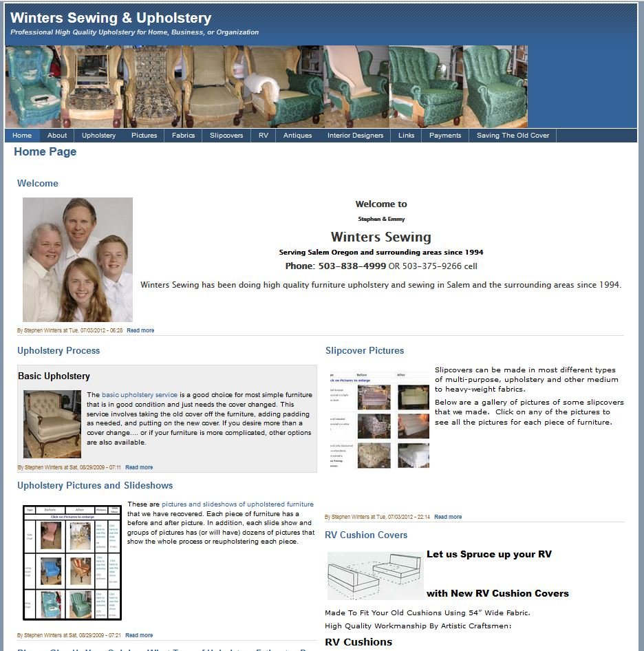 Winters Sewing & Upholstery - upholstery in Independence, OR