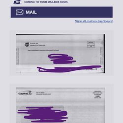 USPS - Mail that the redelivery notice was stuck in between