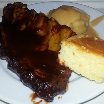 IKEA - Half slab ribs with mashed potatos and corn bread - Home Decor Near Me - Bolingbrook, Illinois