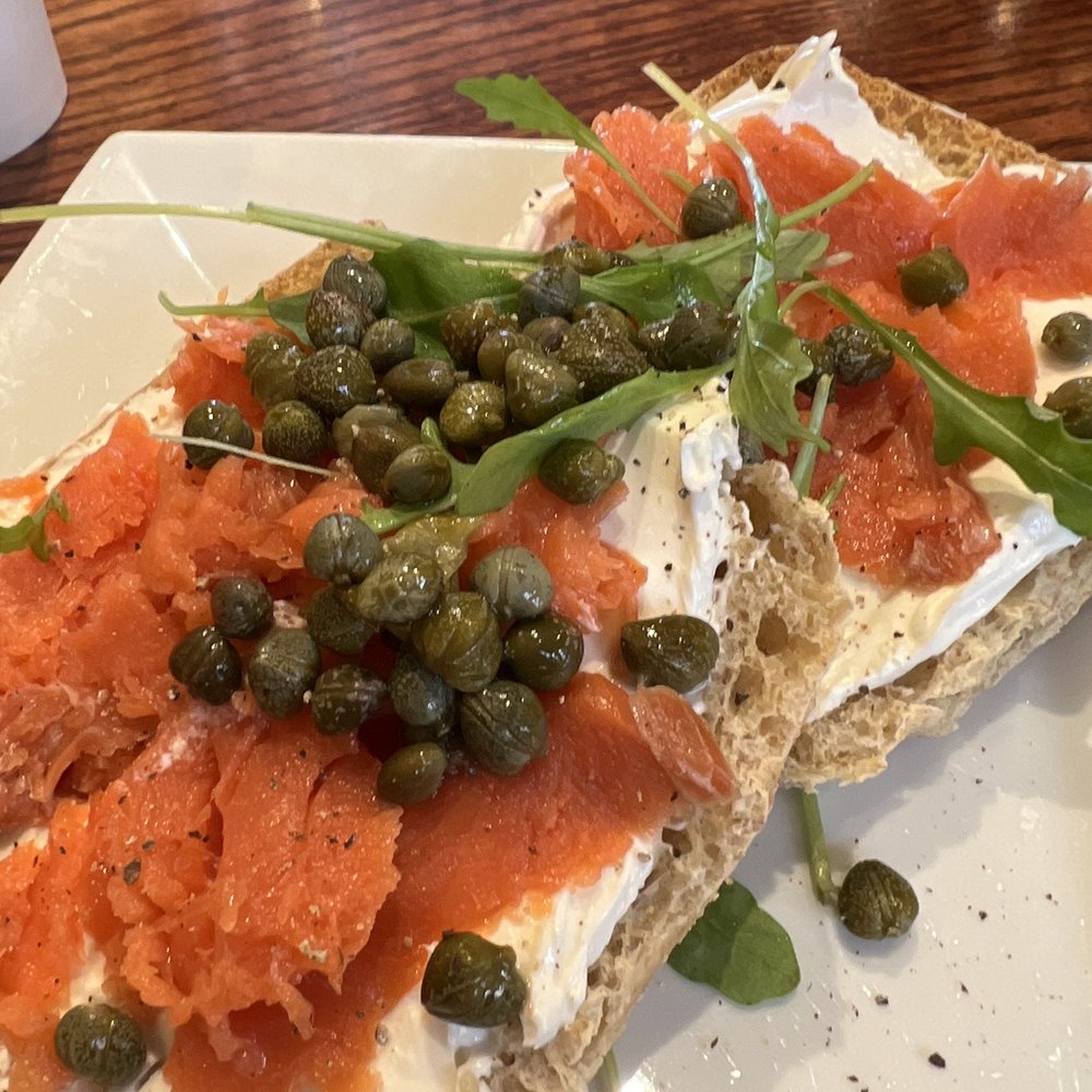 Gryphon Cafe - Salmon and cream cheese - Coffee & Tea Near Me - Wayne, Pennsylvania Gryphon Cafe - Salmon and cream cheese - Coffee & Tea Near Me - Wayne, Pennsylvania