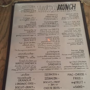 Sweet Chick - Menu July 2016 - Southern Near Me - Brooklyn, New York Sweet Chick - Menu July 2016 - Southern Near Me - Brooklyn, New York