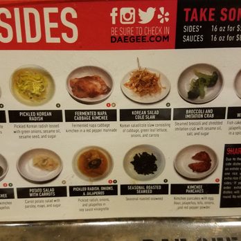 DAE GEE KOREAN BBQ - Side dishes - Korean Near Me - Westminster, Colorado DAE GEE KOREAN BBQ - Side dishes - Korean Near Me - Westminster, Colorado