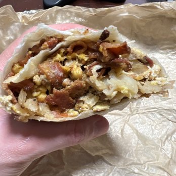 Lalos Mexican Restaurant - Bacon Breakfast Burrito with extra bacon. - Mexican Near Me - Ventura, California Lalos Mexican Restaurant - Bacon Breakfast Burrito with extra bacon. - Mexican Near Me - Ventura, California