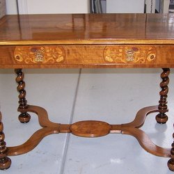 Wood Doctor - Antique Turned-Leg Desk refurbished by The Wood Doctor