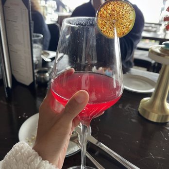 Orange Hill Restaurant & Events - Dragon Fruit & Watermelon Mimosa - Steakhouses Near Me - Orange, California