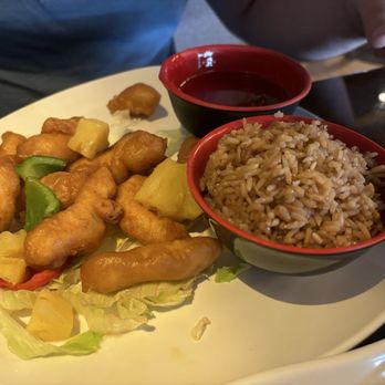Wasabi & Wok - Sweet and sour chicken lunch portion - Chinese Near Me - The Colony, Texas Wasabi & Wok - Sweet and sour chicken lunch portion - Chinese Near Me - The Colony, Texas