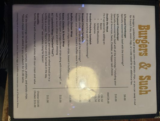 Menu photo 5 Waterhole Saloon Reed Point, MT Menu photo 5 Waterhole Saloon Reed Point, MT