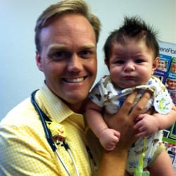 Tobias Hays, MD - Stanford Medicine Children's Health - Ian with his pediatrician Dr. Hays