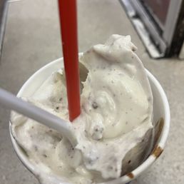 a cup of ice cream