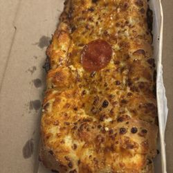 Stuffed Cheesy Bread with pepperoni