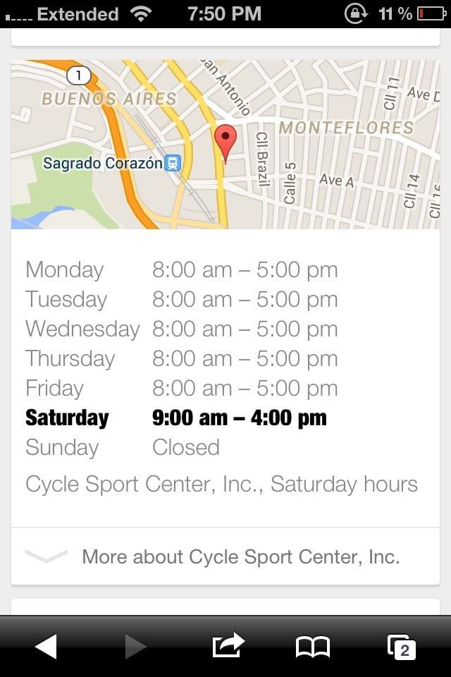 CYCLE SPORT CENTER, INC. Updated September 2024 1917 Avenida Ponce